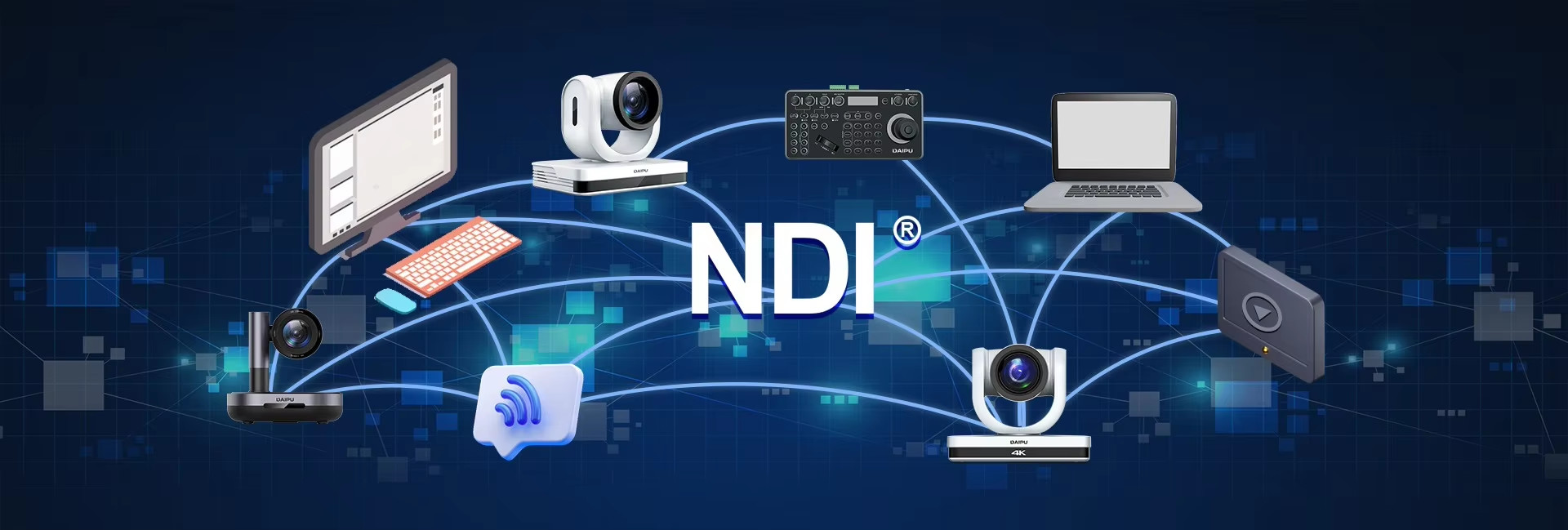qualidade Câmera de vídeo NDI PTZ 1080P fábrica